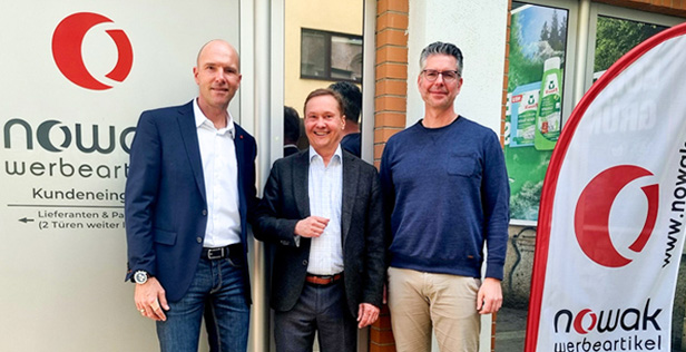 (From left to right) Mirco Häßlich of Geiger GmbH, Thomas Derhaschnig of Nowak and Marc Strickrodt of Geiger GmbH.